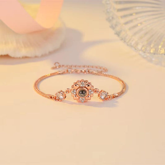 Sparkling Sunflower Projection Bracelet P006