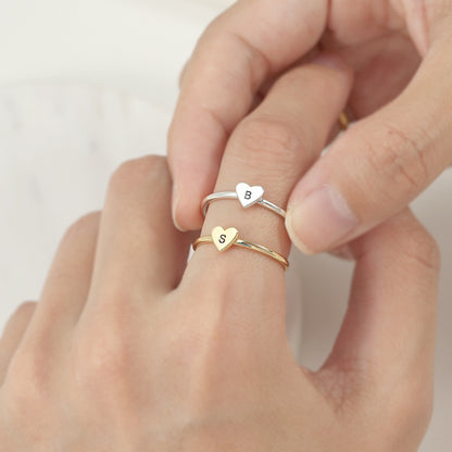 Personalized Initial Minimalist Ring R006