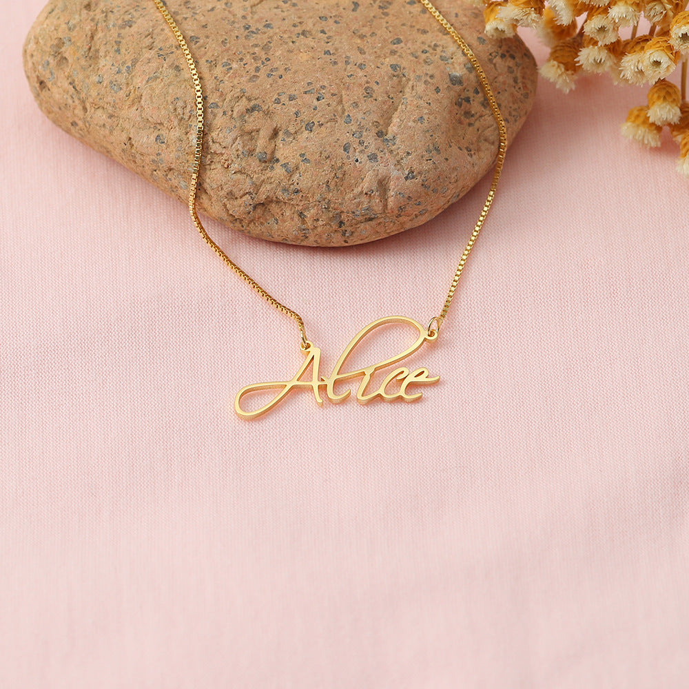 Personalized Name Pendant Necklace