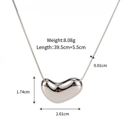 18K Gold Essence Minimalist Heart Necklace