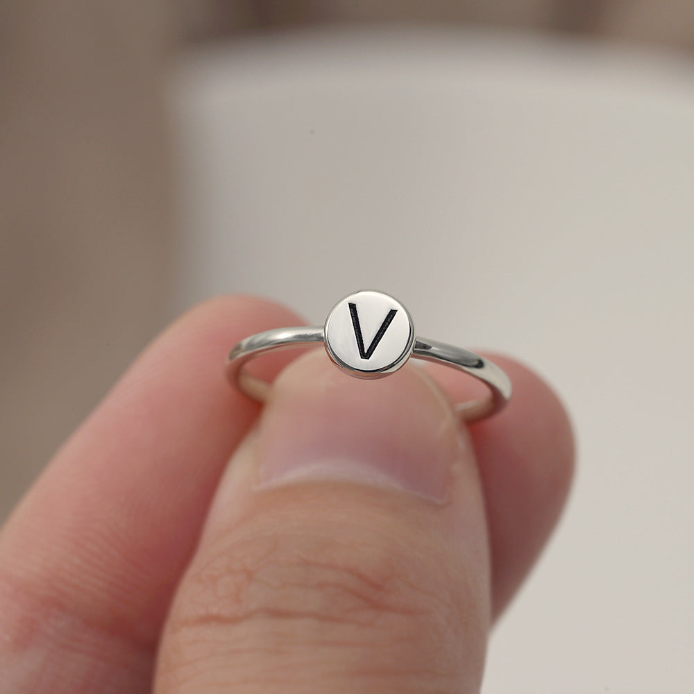 Customizable Letter Ring R003