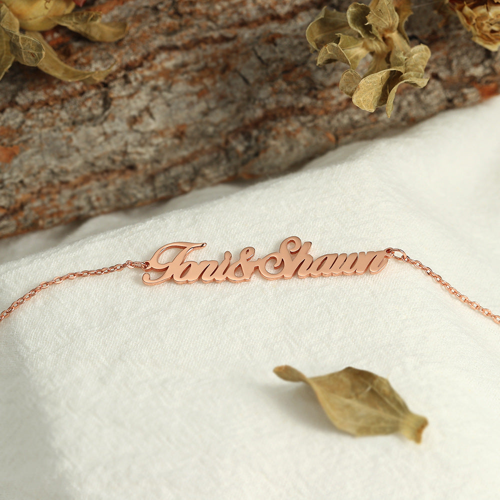 Exquisite Customizable Name Anklet A003