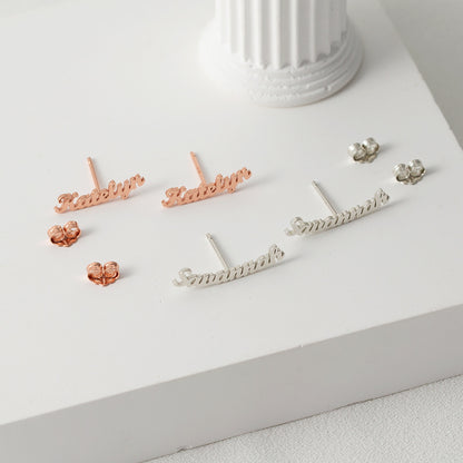 Customizable Name Dazzling Earrings E001