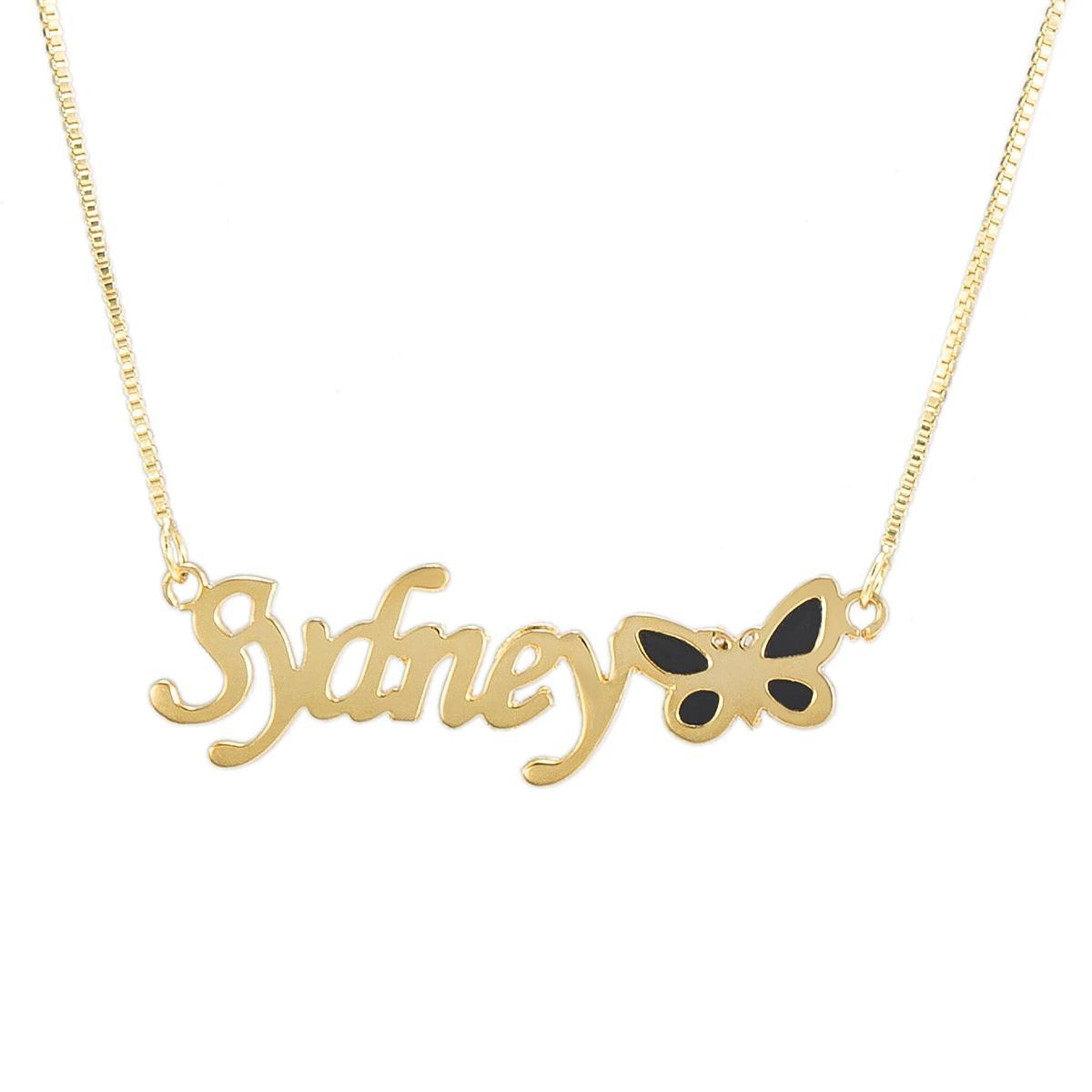 Butterfly Custom Name Necklace N048