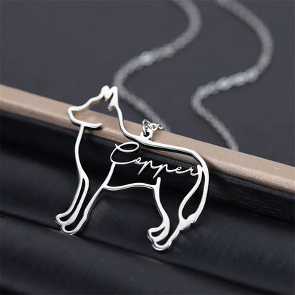 Custom Name Pet Necklace N047