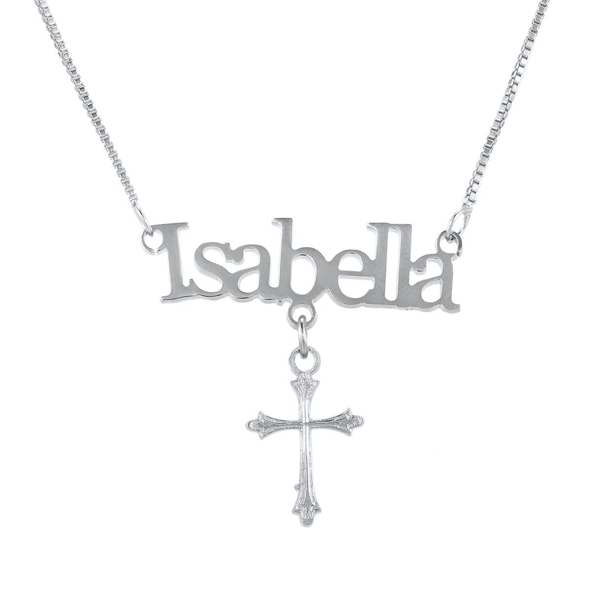 Custom Name Cross  Necklace N042