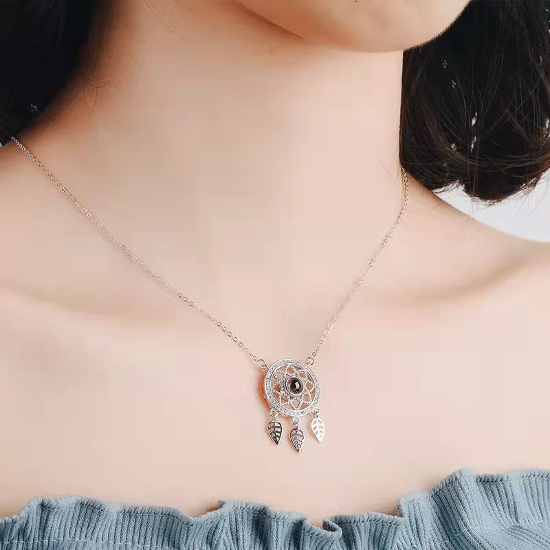 Dream Catcher Projection Necklace N022