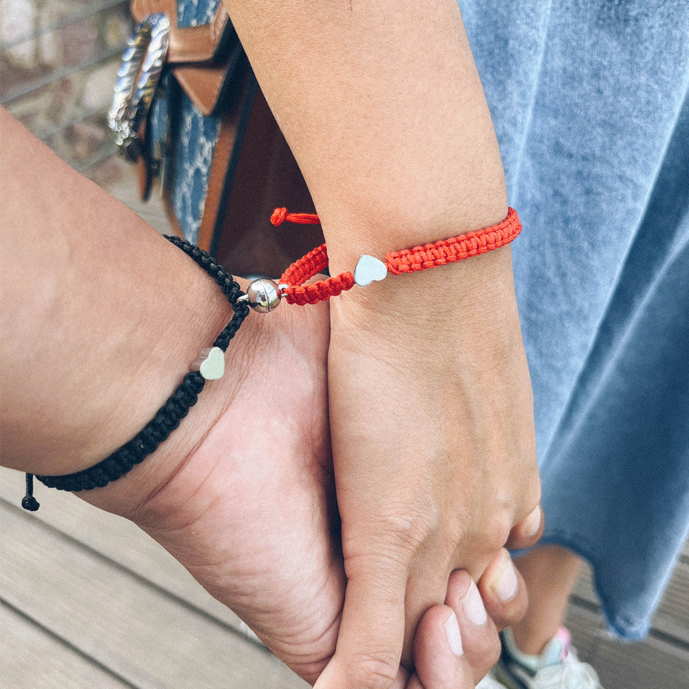 Personalized Vintage Couple Initial Bracelet