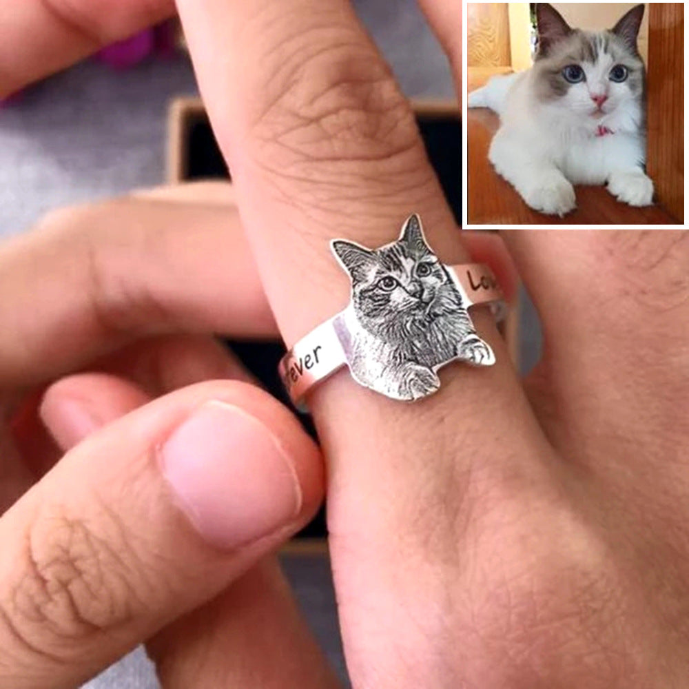 Personalized Pet Photo Ring PR001